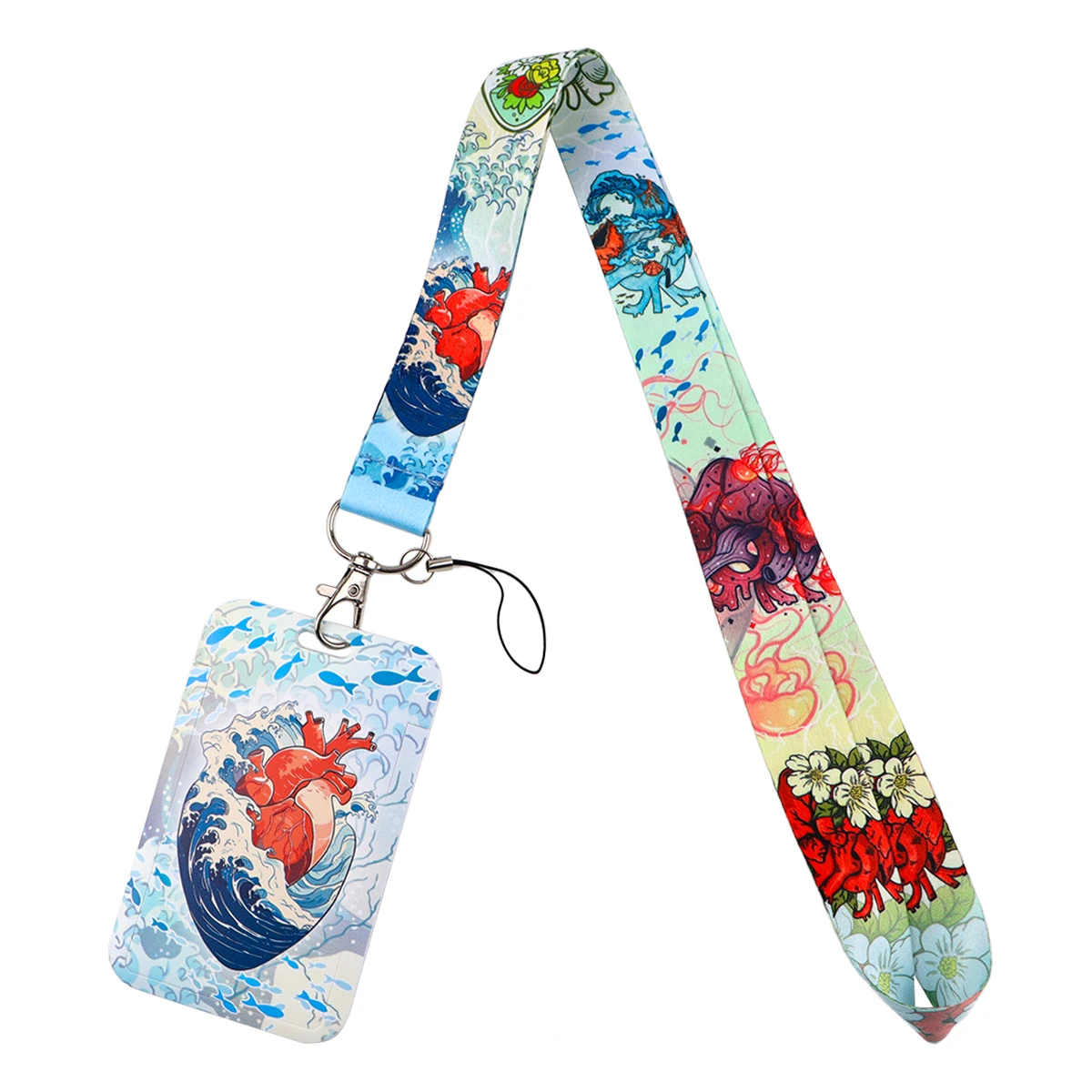Human Organs Heart Credential Holder Medical Lanyards for Keys Neck Strap ID Card Gym Phone Straps Keychain Keyring Accessories