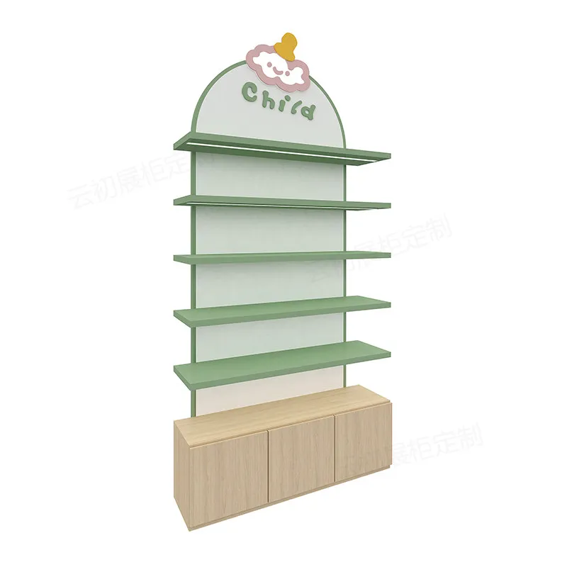 LMM shelf milk powder store container single side against the wall diaper cabinet