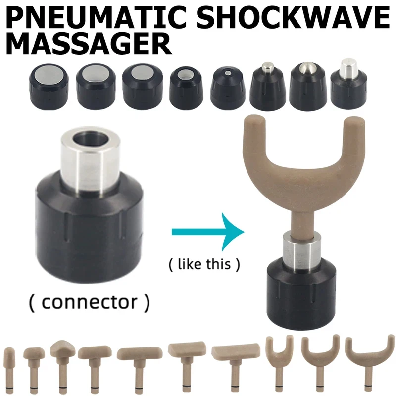 12Bar Shockwave Therapy Machine 20 Probes Extracorporeal Pneumatic Shock Wave Pain Relief Tennis Elbow ED Body Massager