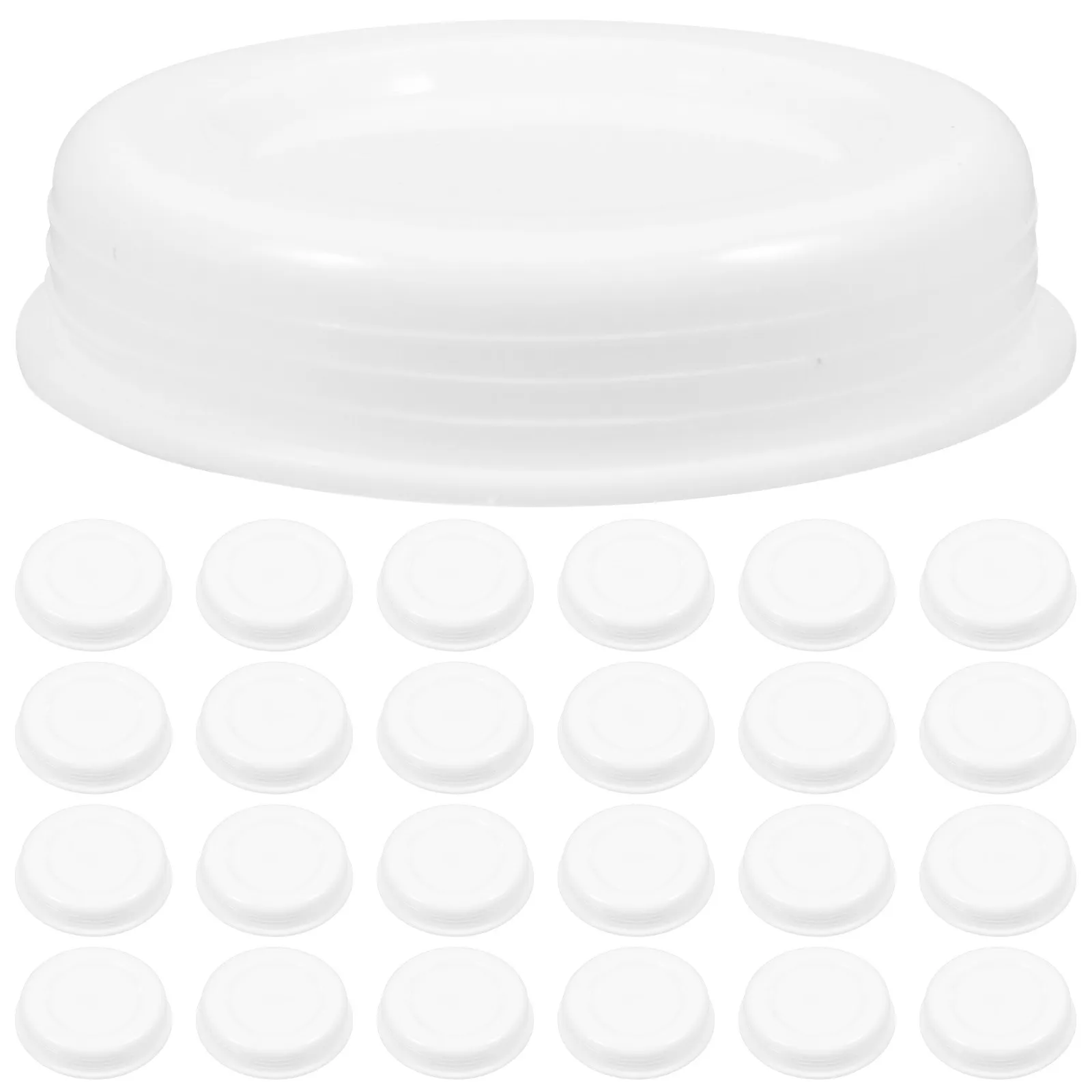 100個入り-プラスチック製エンドキャップ-紙管用-郵送筒用-丸型プラグ-安全に固定できる-アート配送用-郵送筒キャップ