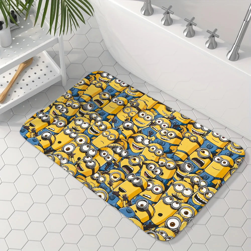 1PC Anime Kawaii Minion tappetino zerbino per bagno cucina lungo corridoio tappeto antiscivolo