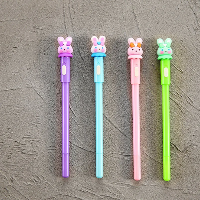 4Pcs/Set Cute Luminous Gel Pen Stationery Cute Kawaii Light Pens School Office Supplies