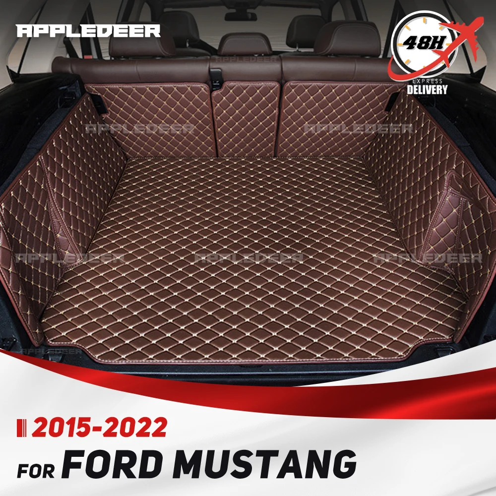 

Для Ford Mustang 2015-2022 авто полное покрытие коврик для багажника автомобильный антигрязный коврик защитный коврик грузовой вкладыш аксессуары для интерьера