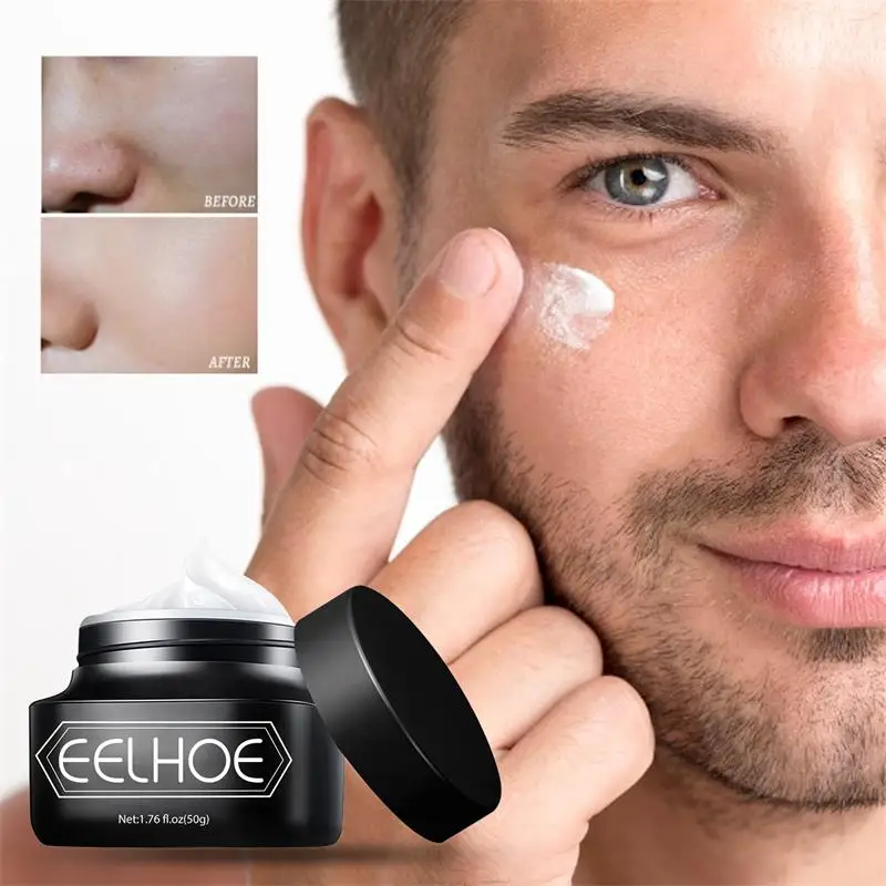 EELHOE crema ligera para hombres, corrector no graso refrescante, Blot, ilumina el tono de la piel, crema Invisible para perezosos de poros