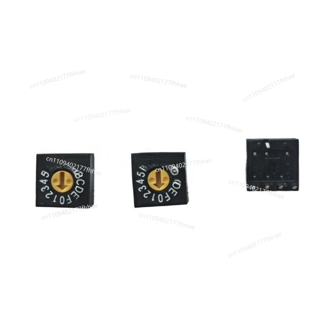 5pcs  BCD8421 Code Rotary Code DIP Switch 0-9/10 Bit 0-F/16 Bit 4:1 Pin Handle 0MM Black