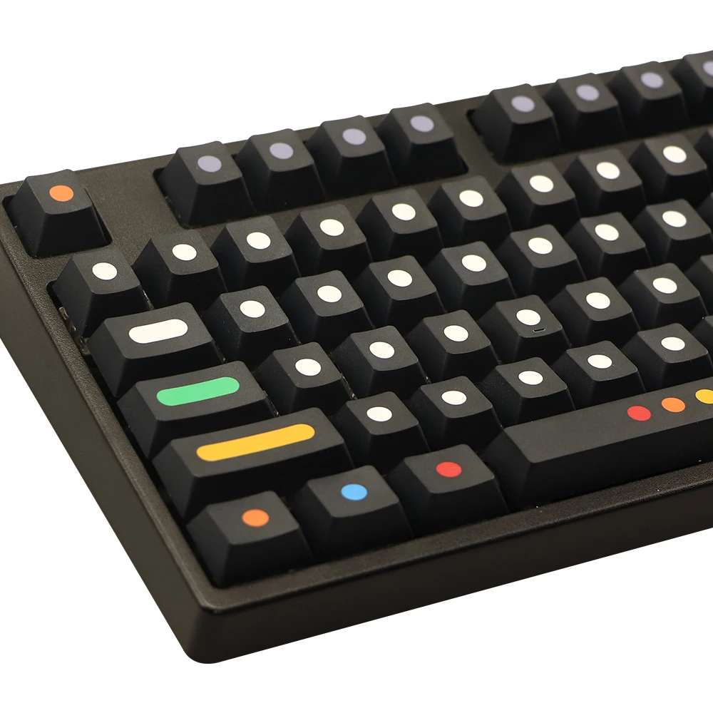 130 Keys/set Dots Keycaps Cherry Profile PBT Key Caps For MX Switch Mechanical Keyboard Dye Sublimation Key Cap iso Keys