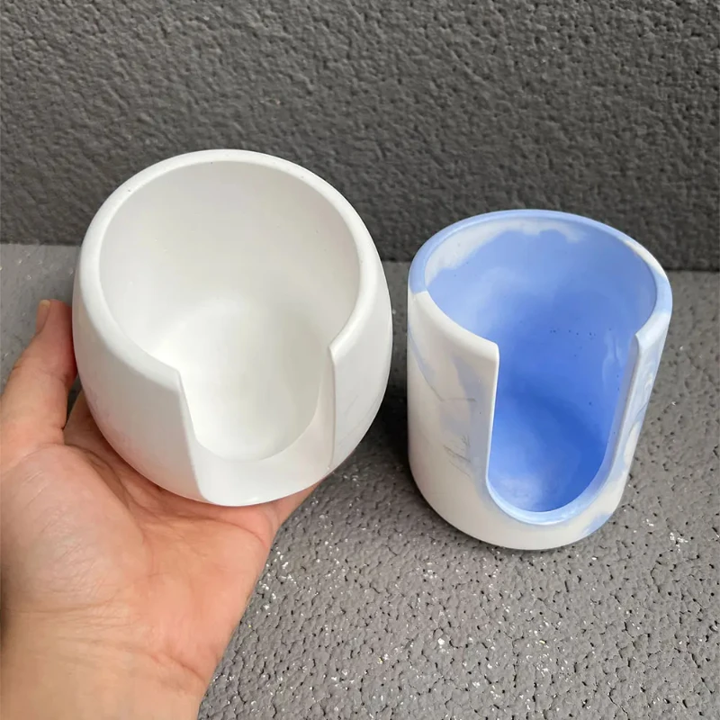 

DIY эфирное масло воск подсвечник форма круглая восковая плавильная печь диффузор гипсовый гидропонный цветочный горшок силиконовая форма