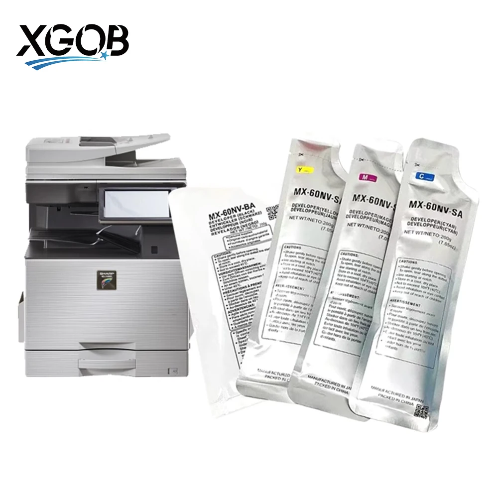 1PCS MX-60NV Developer Powder For Sharp MX-C2621 2622 3121 3081 4081 5081 6081 Premium Quality High Compatible Secure Fusing
