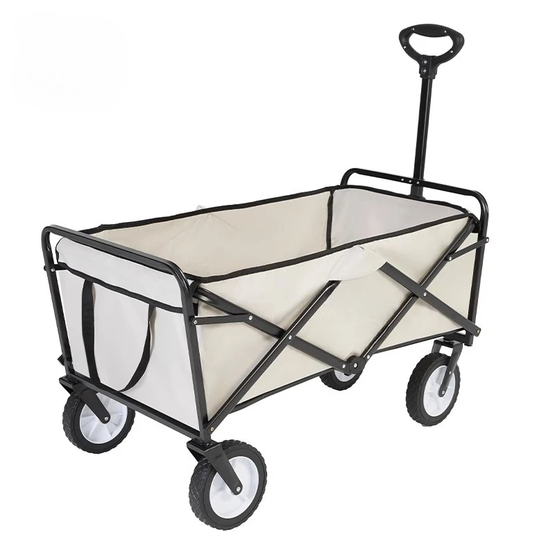 Outdoor camper picnic foldable high load-bearing camper large capacity gathering small pull cart