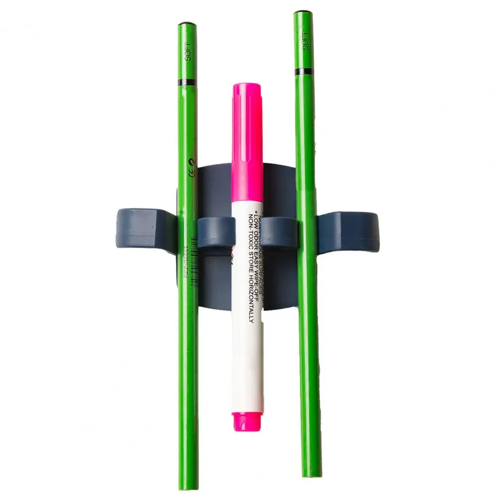 TPR flexível caneta auto-adesivo titular, mesa portátil caneta esferográfica, lápis clip, material de escritório