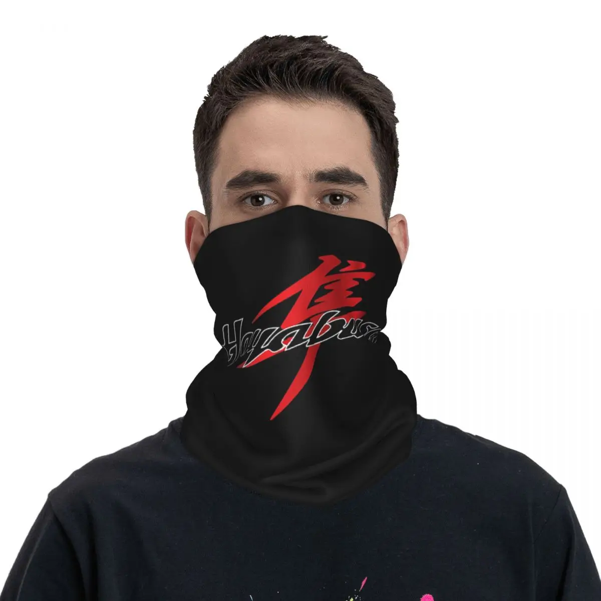 Suzuki Hayabusa Motorcycle Logo Bandana Neck Cover Printed Mask Scarf Cycling Scarf Hiking Fishing For Men Women Adult