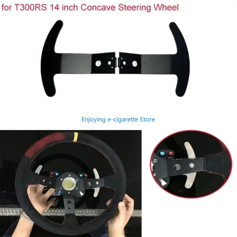 Ersatz-Paddel zur Änderung des ergonomischen Designs, passend für 14-Zoll-konkaves Lenkrad Y4QF – Detail 8