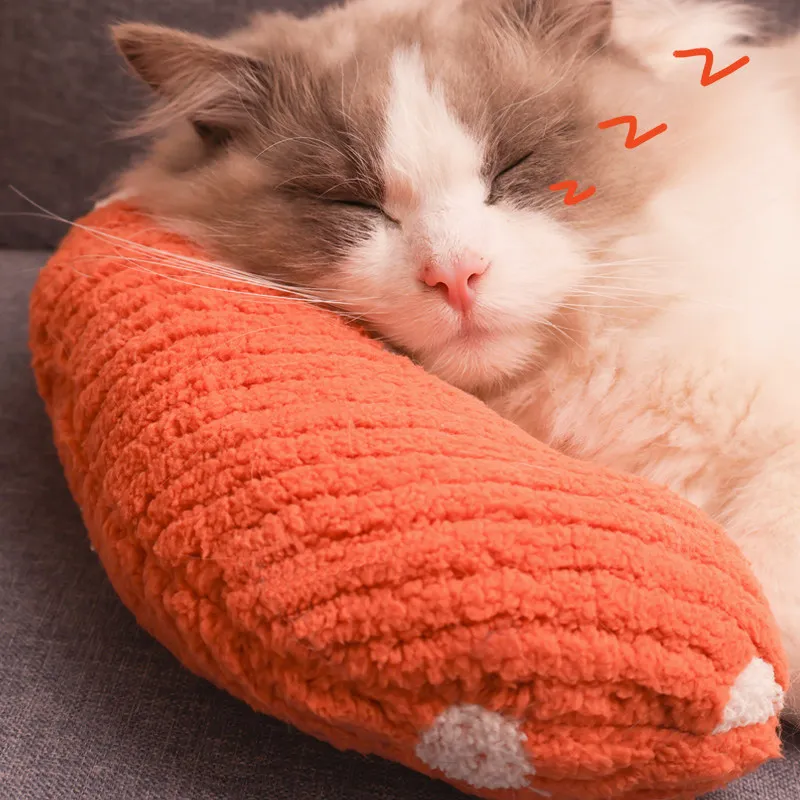 Soft Plush U Shaped Pet Pillow For Cats And Small Dogs Neck Support Cozy Warm Sleeping Cushion Multiple Color Options Value Sets