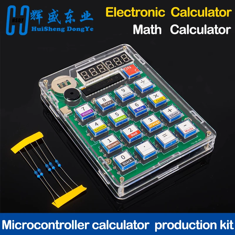 Diy Digital Tube Display Calculator Electronic Kit Kit Soldering Practice Loose Parts Welding Teaching Resources