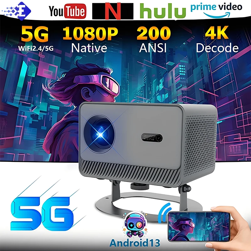 30000 لومن 4K UHD العارض الليزر التركيز أندرويد 12 واي فاي 1080P كامل HD المسرح المنزلي فيلم العارض ل Netflix M10 PLUS #1