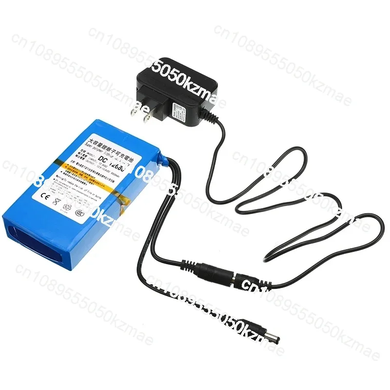 

Portable Lithium-ion Battery Pack DC 12V 6800mAh, Rechargeable Power Supply with US/EU Plug for Outdoor, Travel, DIY