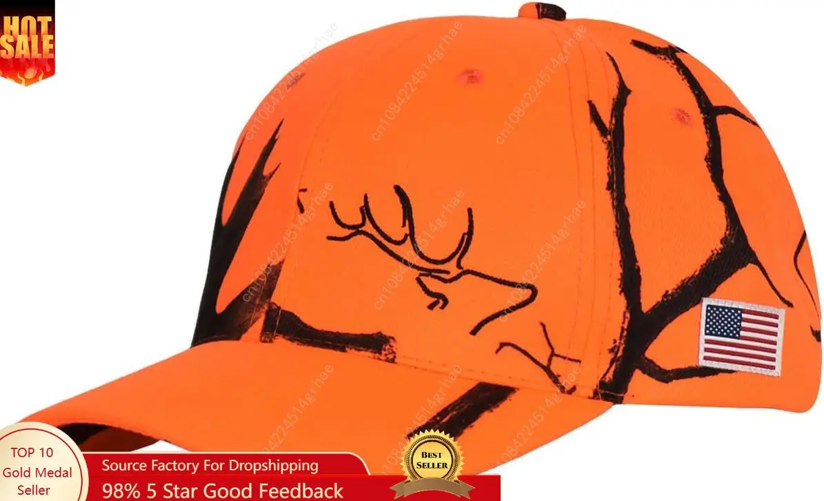 

EDTREK High Performance Camo Hat - Waterproof, Breathable, Wicking - Unisex-Adults Hunting Cap