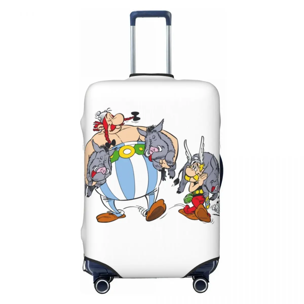 

Пользовательский чехол для багажа Астерикс и Обеликс, эластичный защитный чехол для дорожного чемодана с героями мультфильмов, костюм для 18-32 дюймов