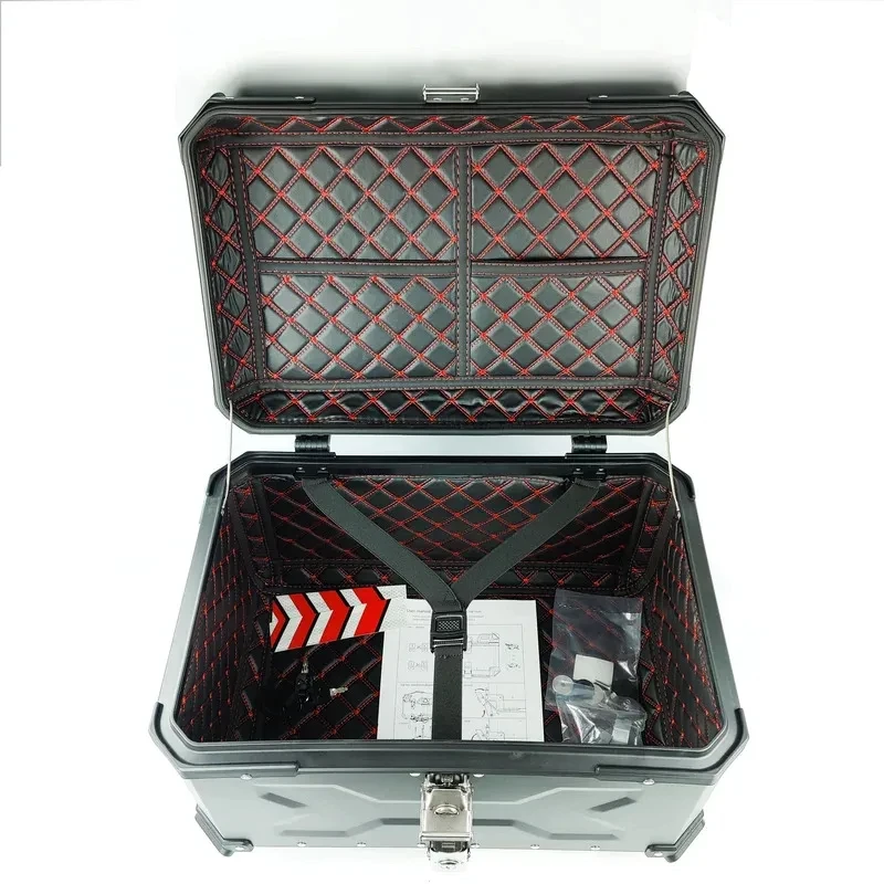Factory Direct Sale 55 Litres Large Capacity Motorcycle Tail Box Delivery  Aluminum