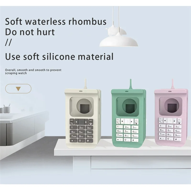 A41Z-Silicone Dock Desktop Holder For  Watch Charger Stand Retro Computer Pattern Charging Base