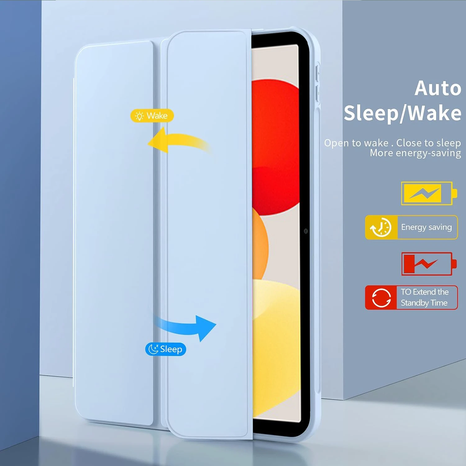 Tri-fold Flip Case For Xiaomi Redmi Pad SE 11 inch 2023 Magnetic Stand PU Leather Protective Cover