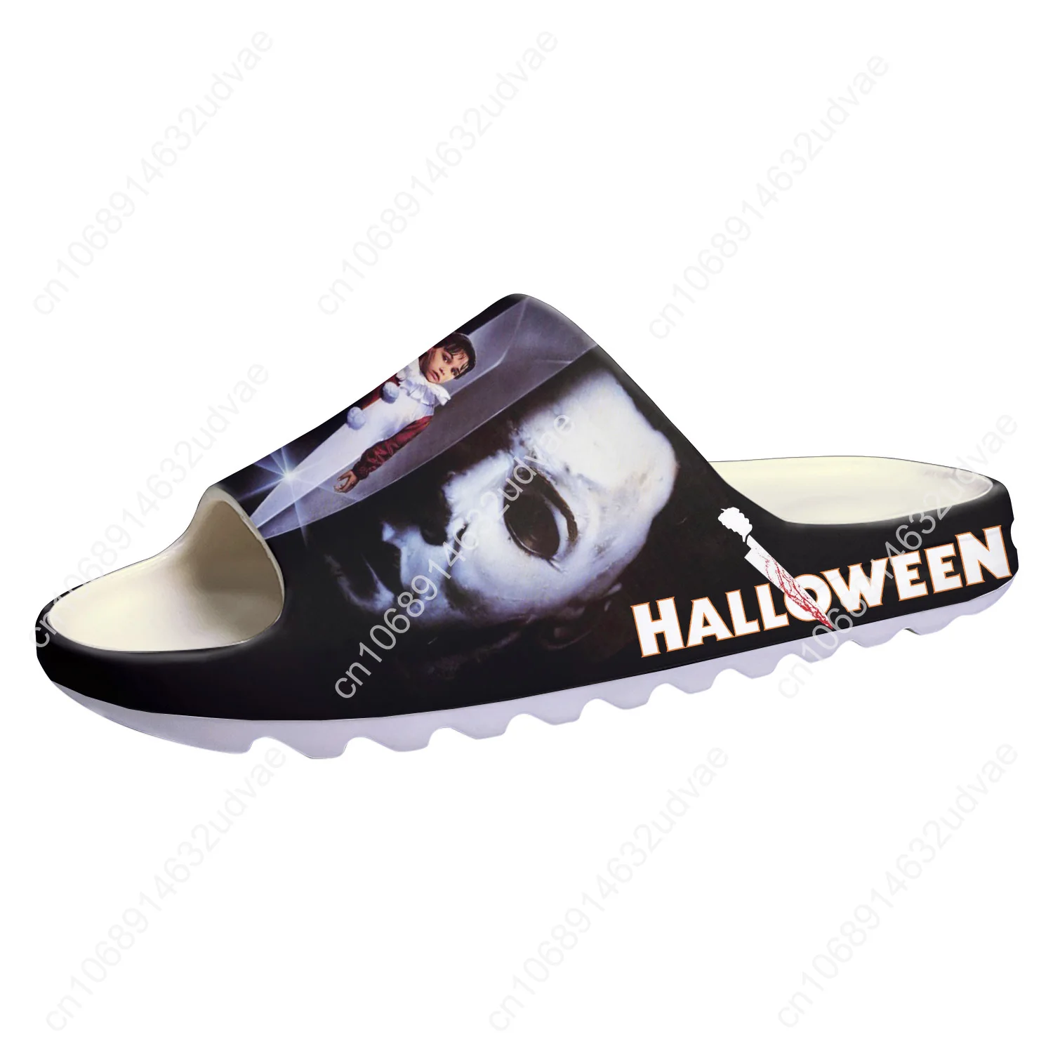 Movie Michael Myers Soft Sole Sllipers Home Clogs Horror Halloween Custom Water Shoes Mens Womens Teenager Step in Sandals