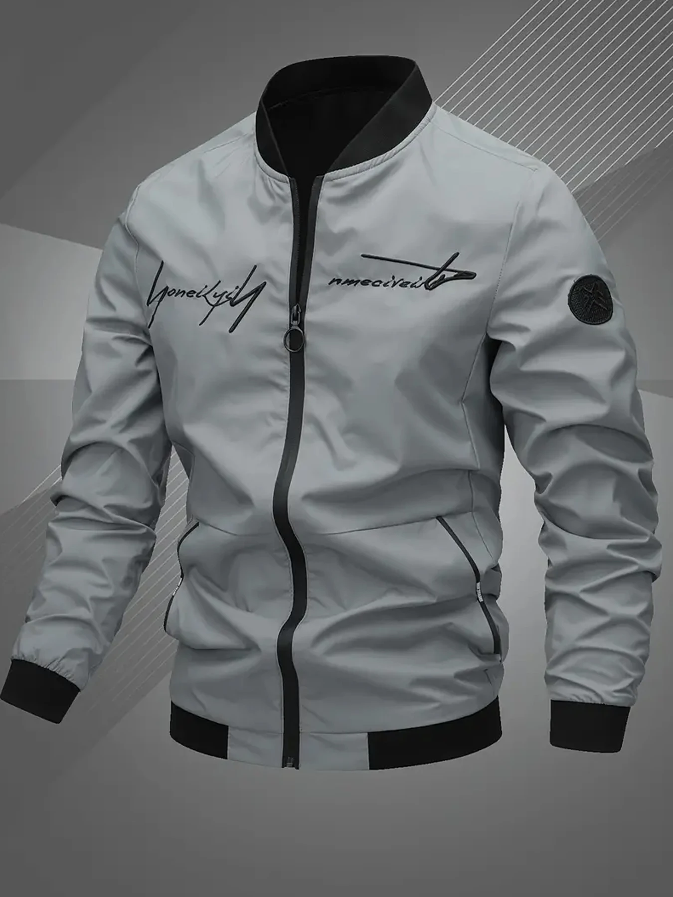 Trendy Men's Preppy Jackets Suitable for Seasonal Wear, Spring and Autumn Fashionable Men's Casual Jackets