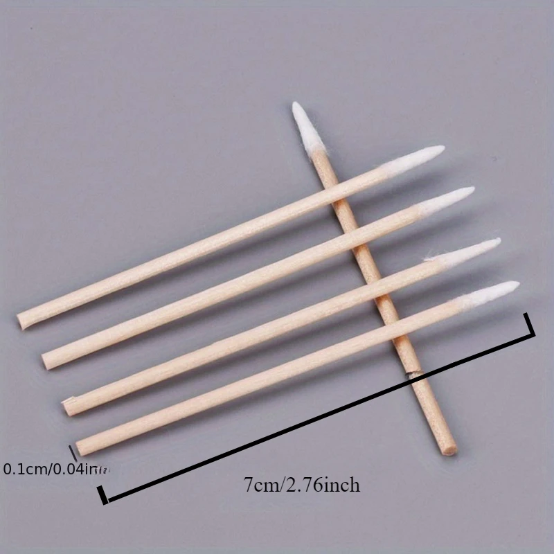 100/300/500/900/1000pcs,50/100set，  Double Cotton Swabs, Precision Tips With Paper Stick For Makeup (Double-Pointed Shape)