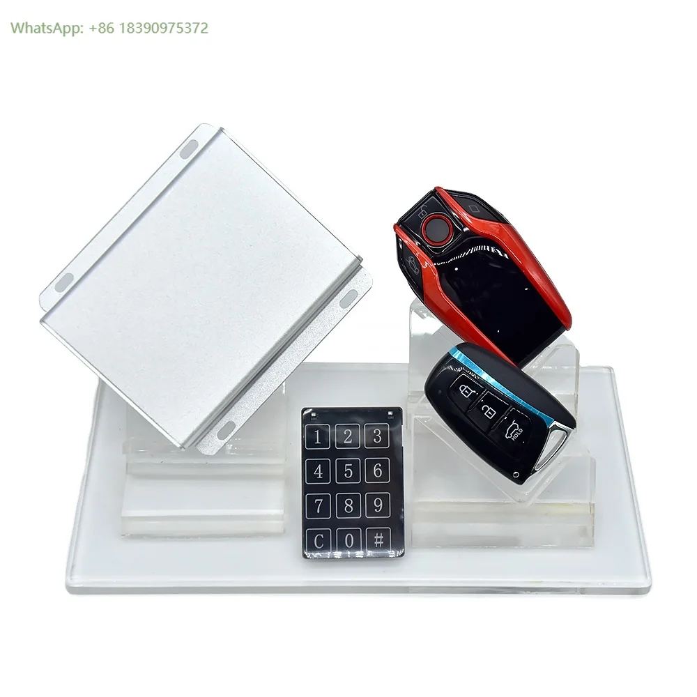 Car Accessories 2024 Auto Electronics Remote Start PKE Keyless Entry Start Stop Car Alarms with Smart LCD Key