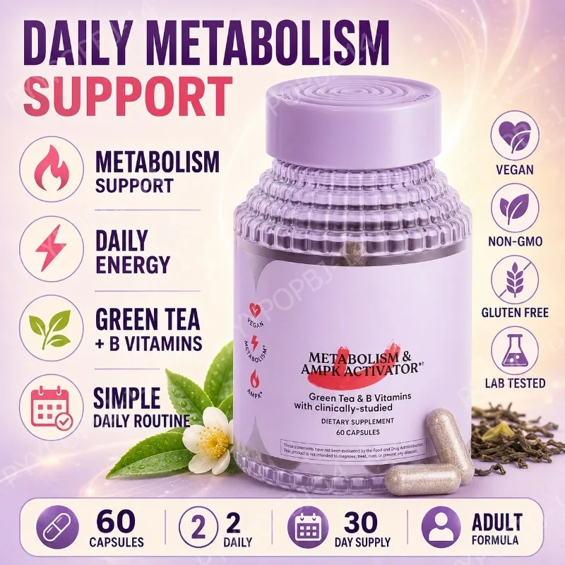 

Vitamins B6 B12 Complex with Gynostemma Extract Daily Wellness Support 60 Vegan Capsule