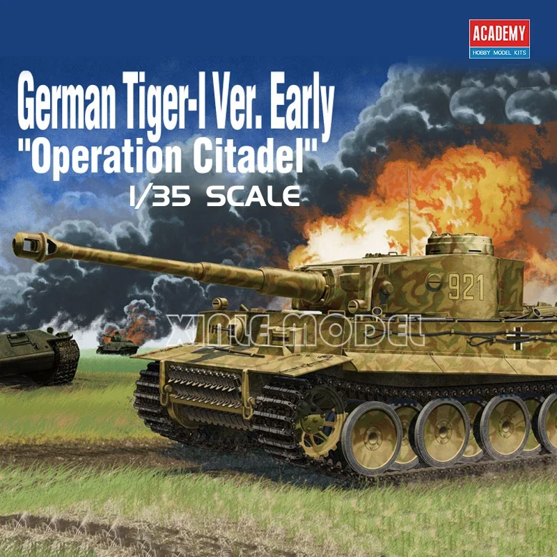 

Academy 13509 Tiger Heavy Tank Early Production 1/35 Scale Model Kit