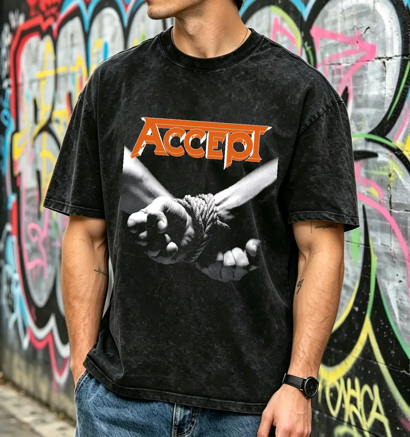 washed T Shirt Accept Objection Overruled Album Family Black All Size THAEB1072 long or short sleeves vintage Washed