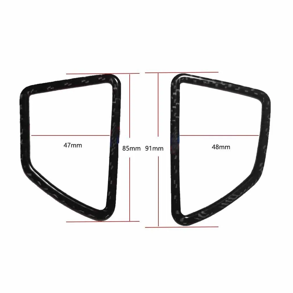 3D Carbon Fiber Air Outlet Frame Decal Cover Trim Sticker For BMW X5 E70 X6 E71 2008-2013 Left Hand Drive