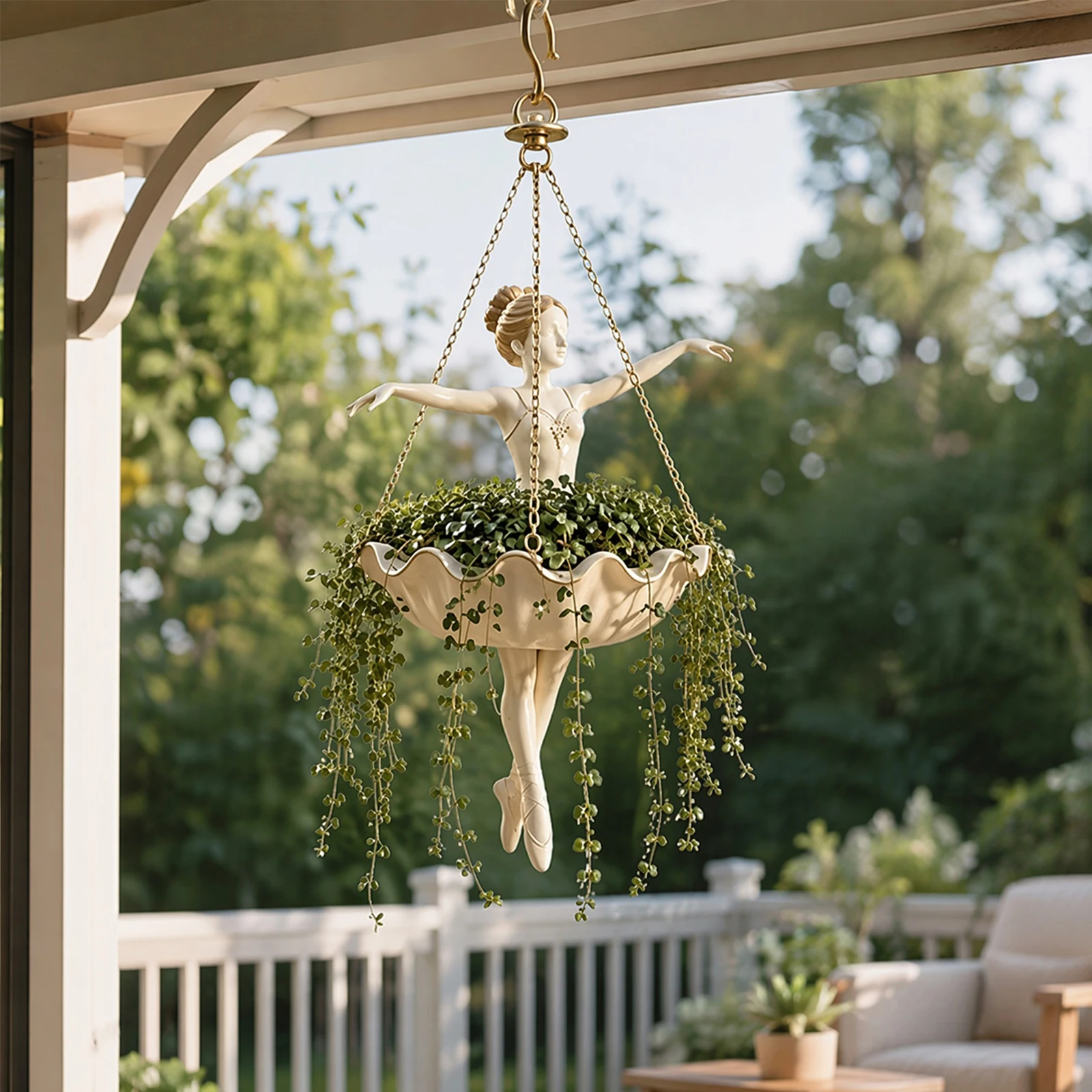 กระถางแขวนรูปนักเต้นบัลเลต์ ติ - Spider Plant Hanging บทวิจารณ์และราคา