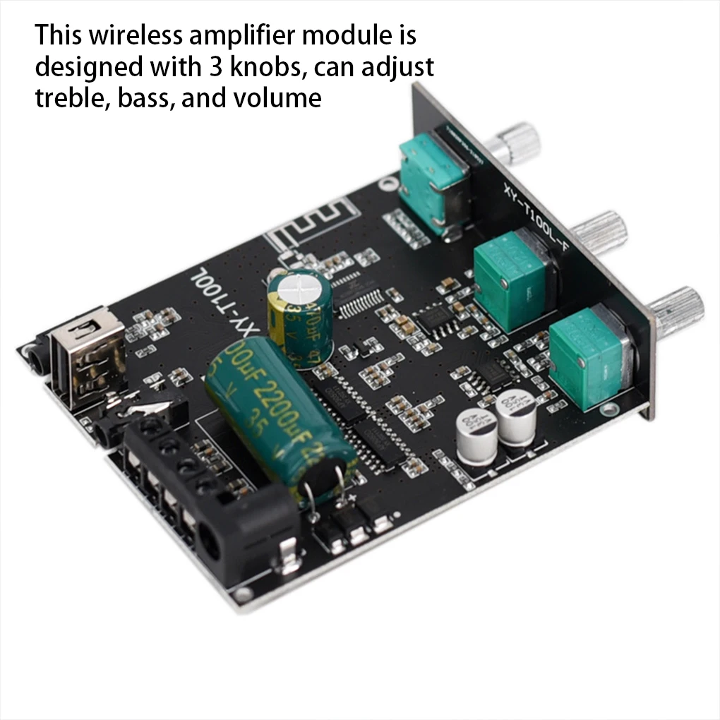 

Bluetooth-compatible 5.0 Amplifier Board Volume Controller Wireless DC 5-24V Stereo Sound Audio Amp Electronic Component