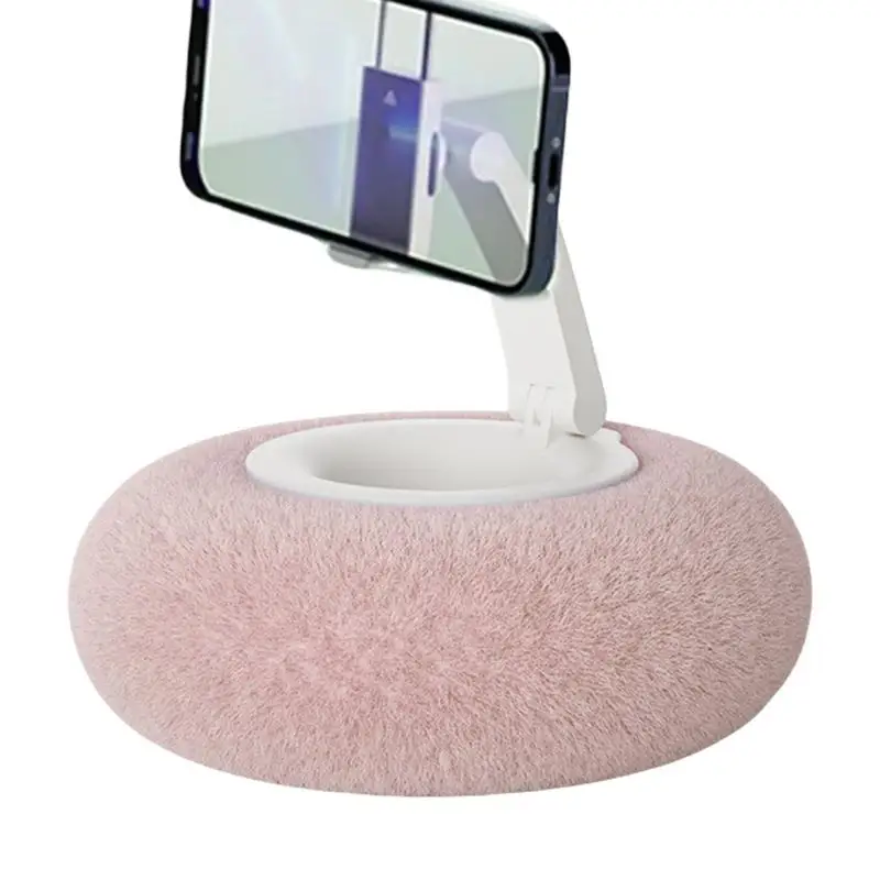 Adjustable 4.7-13 inch Pillow Mobile Phone Holder Tablet Tablet Pc Rotating Stand Lazy Fuzzy Bowl Desktop Bed Stand For Kindle