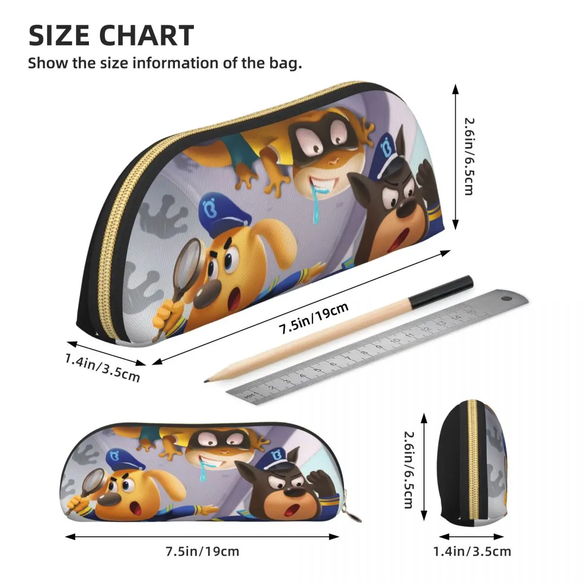 شريف لابرادور مقلمة حامل قلم تخزين القرطاسية لوازم تخزين كبيرة صندوق القلم حقيبة أقلام رصاص للبنين بنات مدرسة