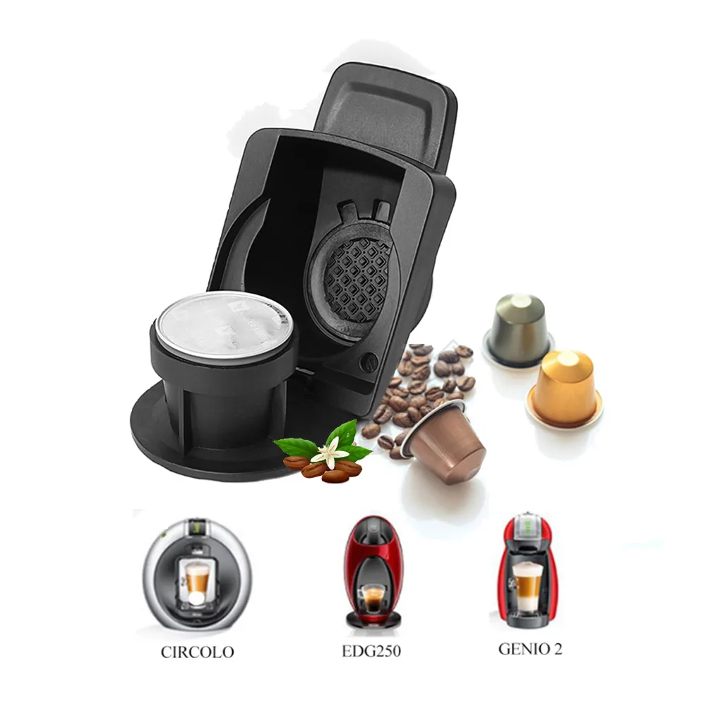 Reusable Coffee Adapter for Dolce Gusto Machine Reusable Pod Convert with Nespresso Original Capsule for CIRCOLO Genio 2 Mini Me