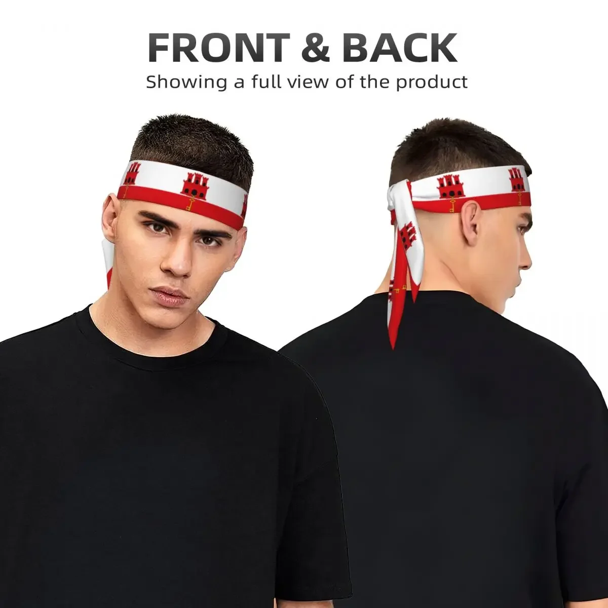 V6 ikat kepala Sweatband bendera bandana ikat kepala aksesoris rambut bando olahraga