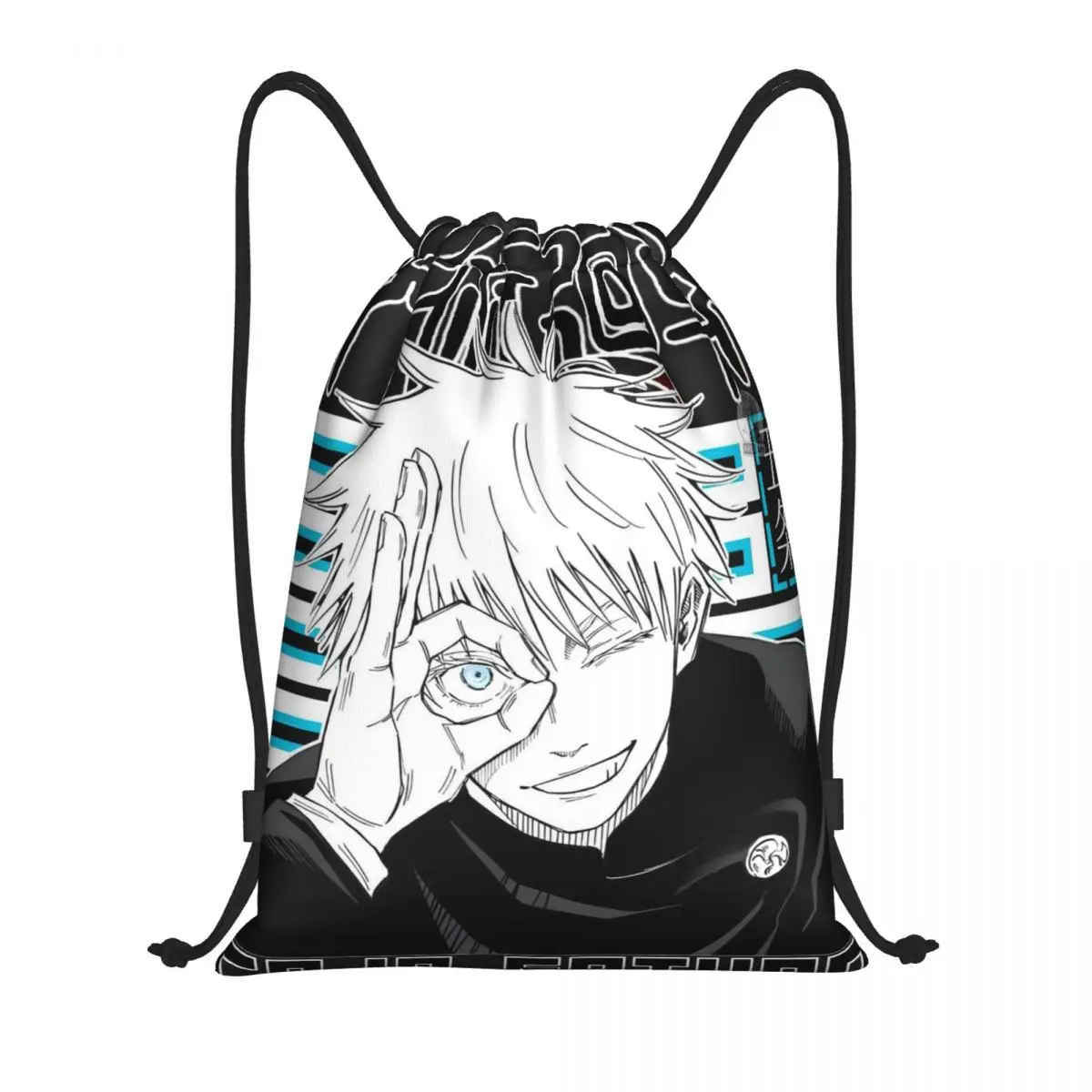 

Jujutsu Kaisen Backpacks Portable Drawstring Bags Shoes Bag Book Bags for Man Woman Students