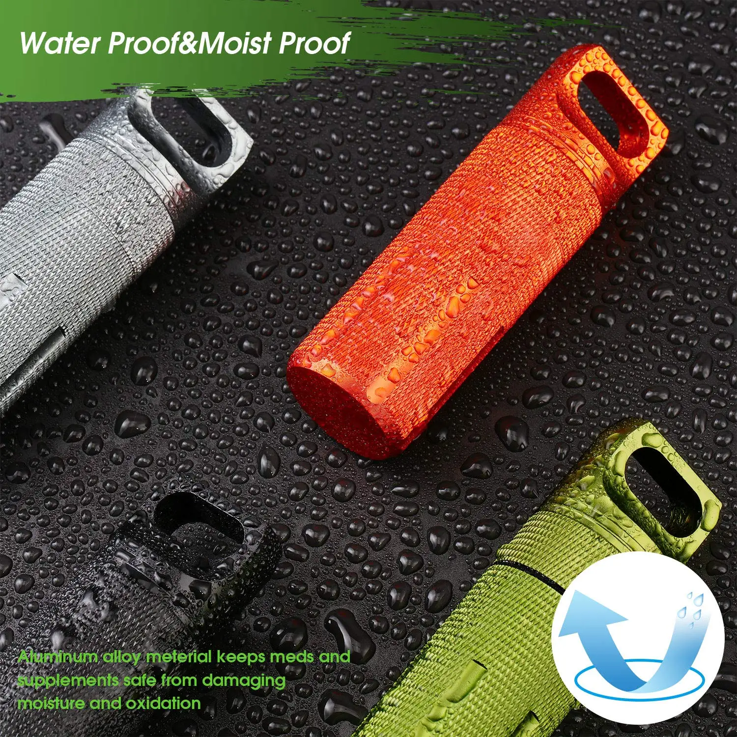 1Pack Aluminum Outdoor Dry Con - Pill Fob Capsule 评论和价格