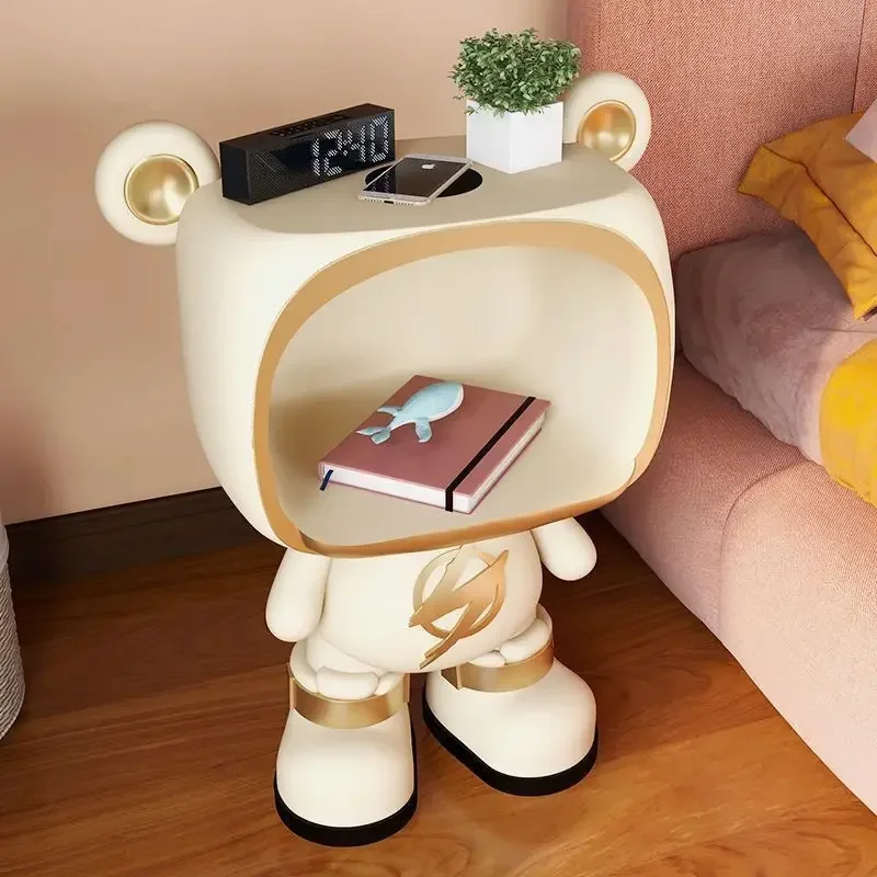 

Home Creative Bear Living Room Coffee Table Next to Sofa Small Cabinet Bedroom Decorations Storage Housewarming Gifts