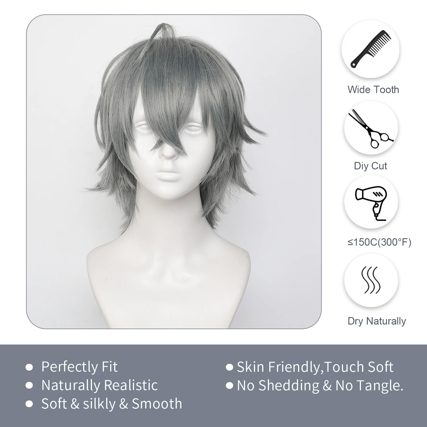 Anime Wig Wise Cosplay Wigs Zenless Zone Zero Game Roleplay wig Synthetic Wig Anime Party Masquerade Carnival Cospaly Daily