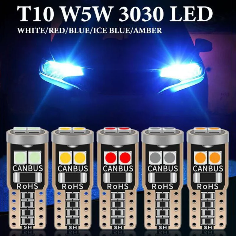 T10 3030 CANBUS  LED  Light Car Wide Light License Plate Lights Instrument Bulb Reading Lamp 6000K 12V