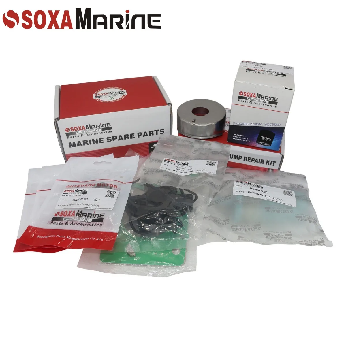 

Fit Suzuki 70 80 90 HP DF70A DF80A DF90A 2009+ Maintenance Kit Outboard Water Pump Repair with Zinc Anode Drain Gasket Filter