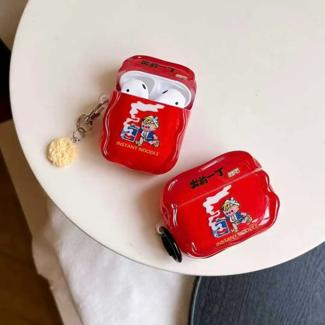 رقاقة البطاطس المعكرونة الفورية البلياردو رقم. 8 لأجهزة ابل AirPods Pro3 2025 حافظة جديدة لاسلكية AirPods 4 3 2 1 Pro2 غطاء سيليكون #5