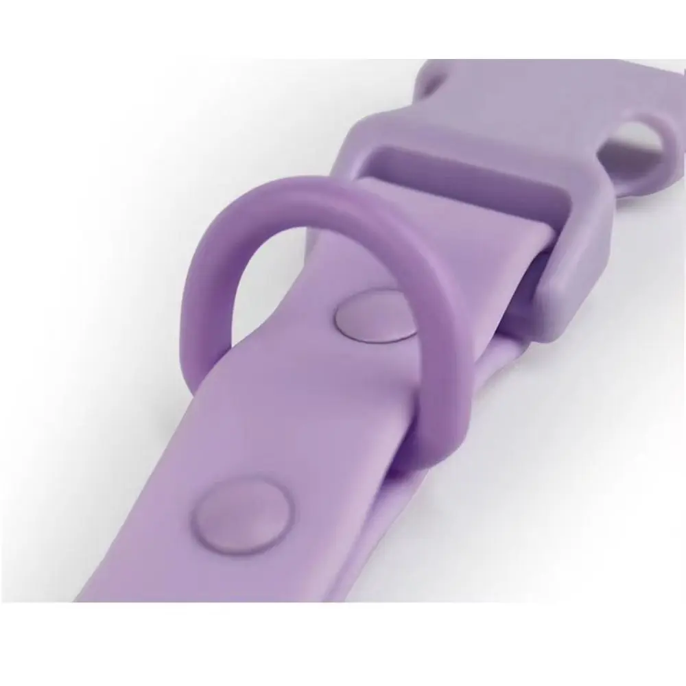 Adjustable Dog Collar Leash Set Waterproof Washable PVC Pet Collars Combo Dirt Resistant Quick Release Buckle Soft Dog Leashes