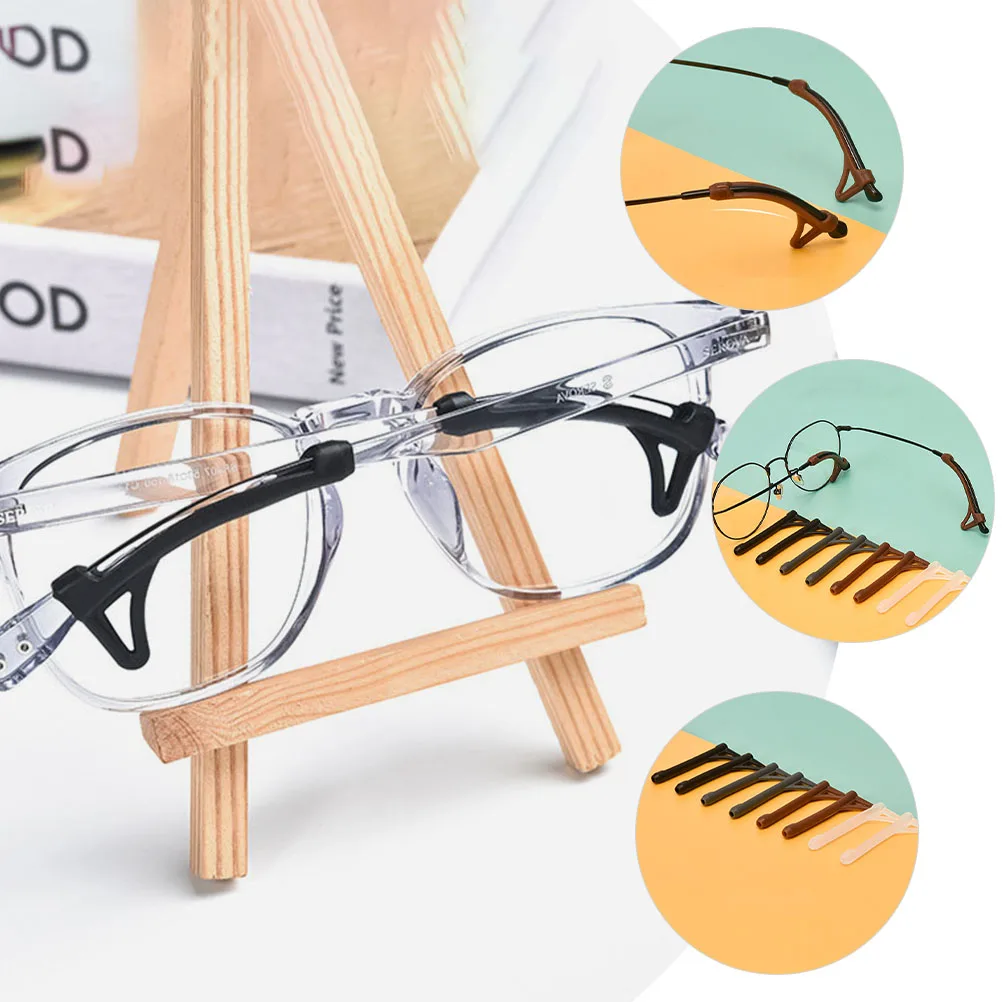 

12 Pairs Glasses Anti-slip Cover Eyeglasses Pads Arm Grips Silicone Ear Cushions