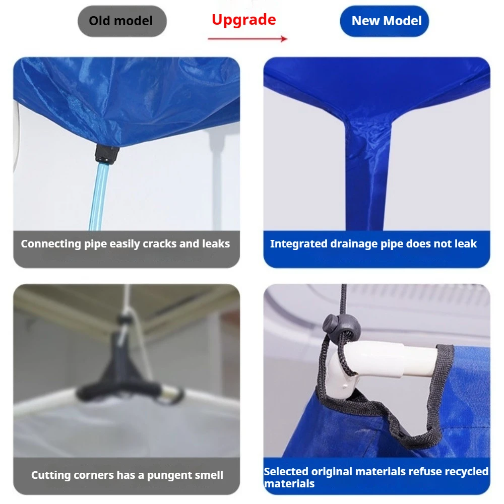 Central AC Cleaning Cover, Water Catch Bag for Outdoor Unit, Universal Protective Cover for Ceiling Cassette AC Cleaning view 2
