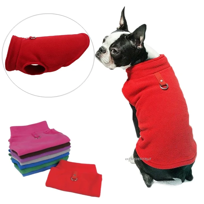 Fleece Winter Pet Clothes for Small Dogs Yorkshire Terrier Costumes Puppy T Shirt Dogs Cat Vests Chihuahua French Bulldog Poodle